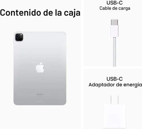 Miniatura 7 de Apple iPad Pro de 11 pulgadas (4.ª generación): con chip M2, pantalla Liquid Retina, 128 GB, Wi-Fi 6E, cámaras frontales de 12 MP/cámaras traseras