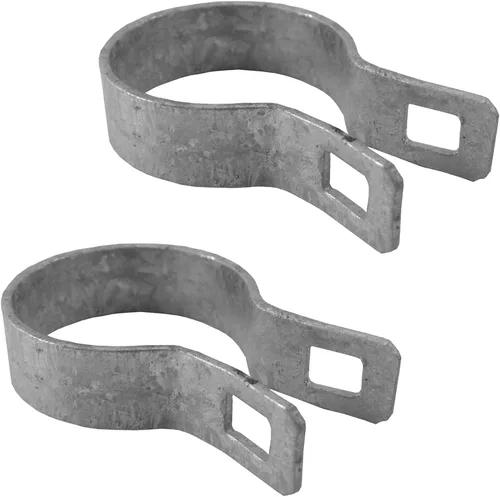 Miniatura 4 de Banda de soporte de 4-1/2 pulgadas para valla de eslabones de cadena, uso para poste/tubería de 4-1/2 pulgadas de diámetro exterior, banda