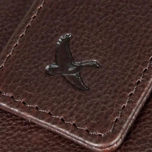 Miniatura 4 de Eddie Bauer Men's Rugged Leather Bifold Wallet Money Clip RFID Protection ID Window Genuine Leather EDC