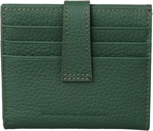 Miniatura 62 de Grande -3803 Cartera unisex, Azul (Iced Blue), Cartera delgada de cuero con cierre a presión pequeño