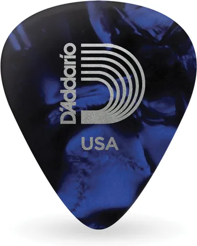 Miniatura 6 de D'Addario - Púas para guitarra de celuloide, accesorios para guitarra, púas para guitarra acústica, eléctrica y bajo, sensación natural, tono Verde