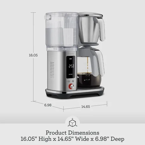 Miniatura 6 de Breville Máquina de café de goteo Luxe BDC415BTR, trufa negra, jarra de vidrio