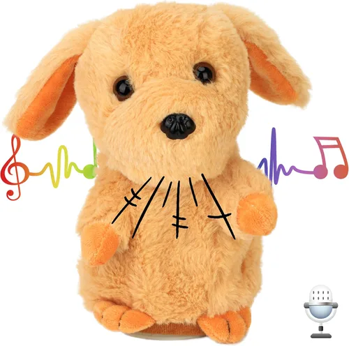 Miniatura 15 de Hopearl Gatito parlante repite lo que dices, gato con pez, juguete animado interactivo eléctrico, juguete de peluche para niños pequeños, 7 pulgadas