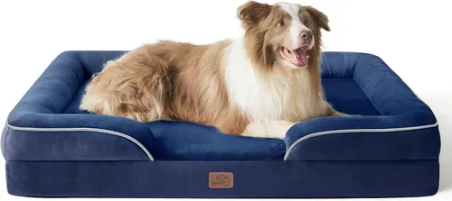 Miniatura 94 de Bedsure Cama ortopédica XL para perros extragrandes, cama lavable para perros y gatos, impermeable, cómodo sofá para perros con funda extraíble
