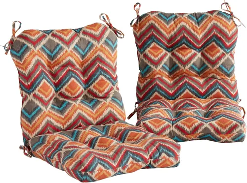 Miniatura 12 de South Pine Porch Juego de 2 cojines para asiento y respaldo para exteriores, color gris a rayas, 2 unidades Canopy Stripe Gris