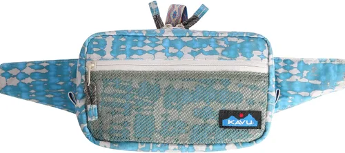 Miniatura 5 de KAVU Point Sur - Riñonera de nailon con bolsillo de malla, Ripple Tie Dye