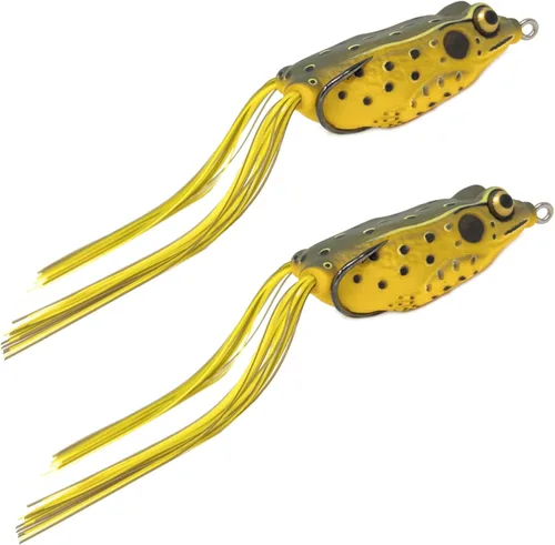 Miniatura 14 de Reaction Tackle Ranas de cuerpo hueco para pesca de lubina, señuelo ultra realista sin malas hierbas para lubina, cabeza de serpiente, lucio y más