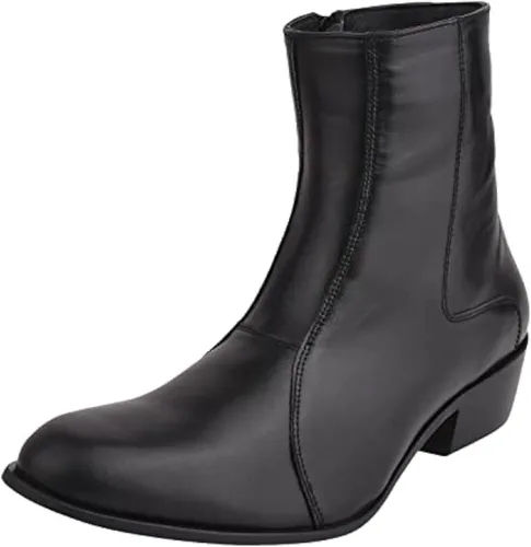 LIBERTYZENO Botas de vestir retro para hombre con estampado de serpiente y tobillo alto para adultos, para graduación, graduación