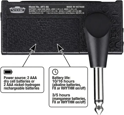 Miniatura 6 de Amplificador de guitarra para auriculares Vox AmPlug 3 - Paquete Boutique con auriculares, púas para guitarra y paño de pulido Austin Bazaar