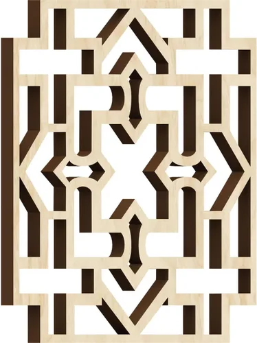 Miniatura 36 de Wise Paneles decorativos de madera con calado, extra pequeños, 7 3/8 pulgadas de ancho x 7 3/8 pulgadas de alto x 1/4 pulgadas de alto, roble rojo