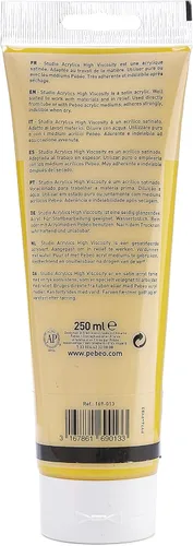 Miniatura 113 de PEBEO Studio Acrílicos de Alta Viscosidad, Acrílico Fino, 250 ml - Plata Iridiscente, 8.45 Fl Oz (Paquete de 1)