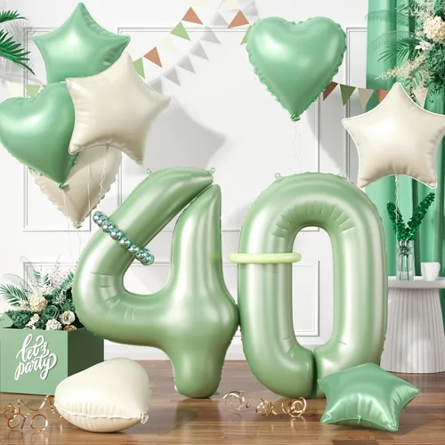 Miniatura 10 de Globos dorados de color champán con el número 11, globos de oro claro, globo de aluminio dorado con forma de corazón con estrella y globo largo