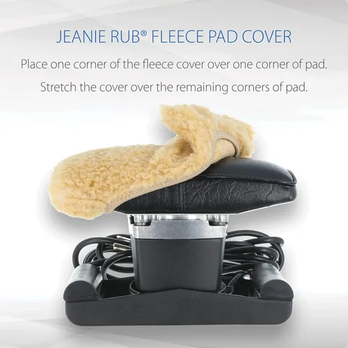 Miniatura 5 de Core Products Jeanie Rub Masajeador de velocidad variable - Combo de cubierta de forro polar