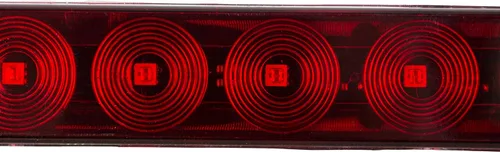 Miniatura 9 de Barra de luz impermeable sellada de 15 pulgadas, 11 LED, color rojo, para remolque, camión, caravana, freno, trasero