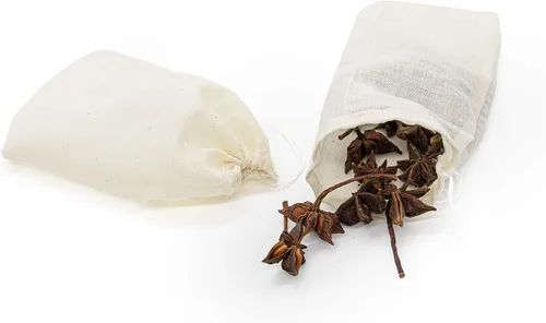 Miniatura 9 de AUEAR, Bolsas de sopa de algodón reutilizables con cordón para café, medicina china, bolsa de té, colar hierbas, estopilla, caldo de huesos, 4"x6
