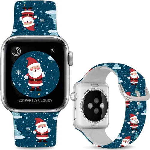 Miniatura 9 de Soft Silicone Bands Compatible with Apple Watch Band 38mm 40mm 41mm 42mm 44mm 45mm 46mm 49mm,Sport Wristband Strap for iWatch Ultra 2 Series 10 9 8