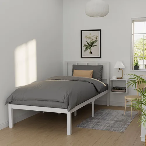 Miniatura 17 de Marco de cama de bambú tamaño completo con plataforma de madera sólida estable con listones antideslizantes, soporte para cama alta, no necesita