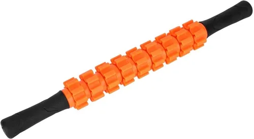 Rodillo muscular, rodillo de relajación de alta resistencia, varillas de masaje muscular, fitness, deporte, fascia, para gimnasio en casa (naranja)