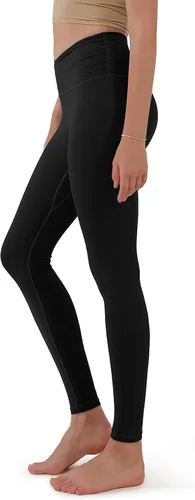 Miniatura 3 de ODODOS - Leggings de cintura cruzada para mujer diseño con bolsillo interno para yoga deportes gimnasia o entrenamiento pantalones deportivos