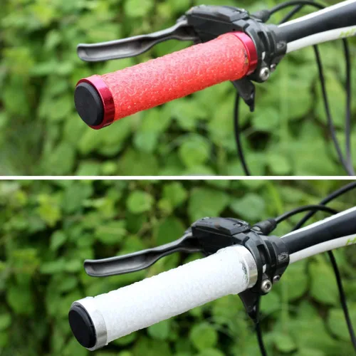 Miniatura 6 de Empuñaduras de manillar de bicicleta, 1 par de empuñaduras ergonómicas para manillar de bicicleta, agarre universal de doble bloqueo para manillar