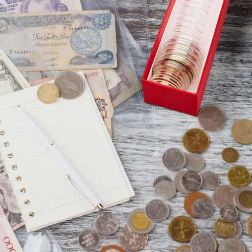 Miniatura 4 de Teling 8 Piezas Caja de Almacenamiento de Monedas Portadores Abatibles de 2x2 pulgadas Caja Suministros para Coleccionistas de Monedas Portadores