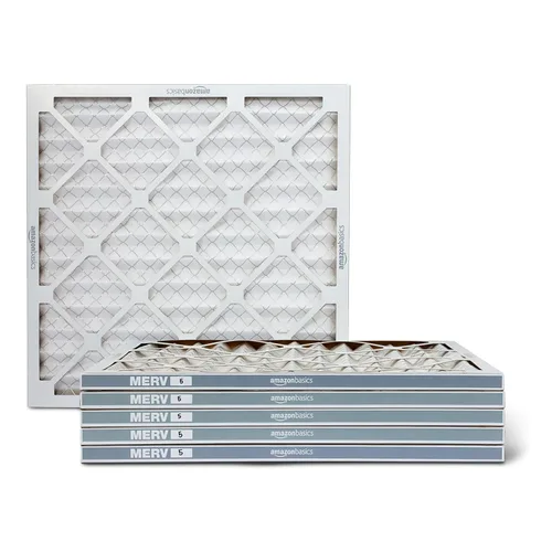 Miniatura 11 de Amazon Basics Paquete de 6 filtros de aire de 20 x 20 x 1 para horno de CA MERV 11 (tamaño real: 19.75 x 19.75 x .75 pulgadas)