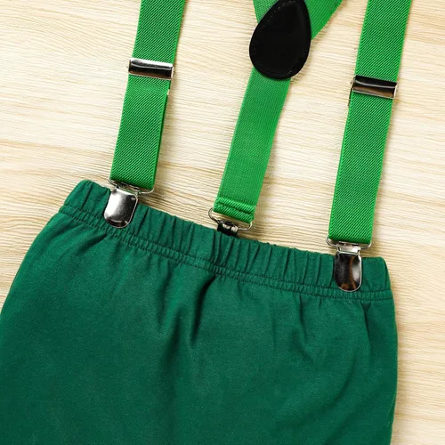 Miniatura 6 de GRNSHTS Ropa divertida de primer cumpleaños para bebé niño, mameluco con pajarita, mameluco para tartas