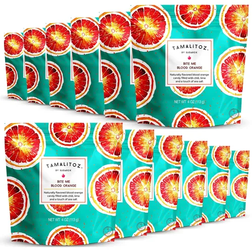 Miniatura 7 de Tamalitoz - Mango para masticar labios, caramelo duro mexicano de mango picante relleno de chile, lima y sal marina, caramelo de fruta hecho a mano