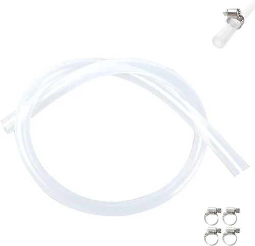 Tubo de silicona transparente de 1/2 pulgadas de diámetro interior x 3/4 pulgadas de diámetro exterior de 3 pies, tubo de manguera de alta