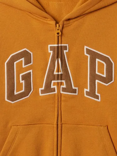 Miniatura 7 de GAP Sudadera con capucha y cremallera completa con logotipo para niños