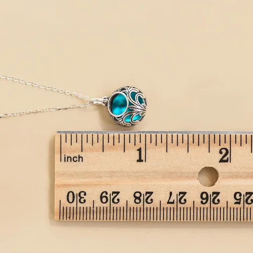 Miniatura 6 de Bottled Up Designs Handmade Vintage Lace Necklace, Recycled Vintage Bottle Glass, Sterling Silver, Eco Friendly, Made in USA, Birthday Gifts