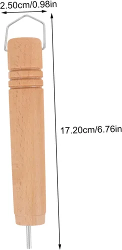 Miniatura 7 de Mango de olla de repuesto de mango de sartén de madera, agarre ergonómico desmontable para cacerola japonesa y ollas pequeñas de sopa, accesorio