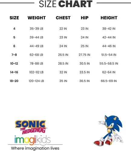 Miniatura 7 de SEGA Tails Sonic The Hedgehog Knuckles - Sudadera con capucha para niños pequeños y grandes