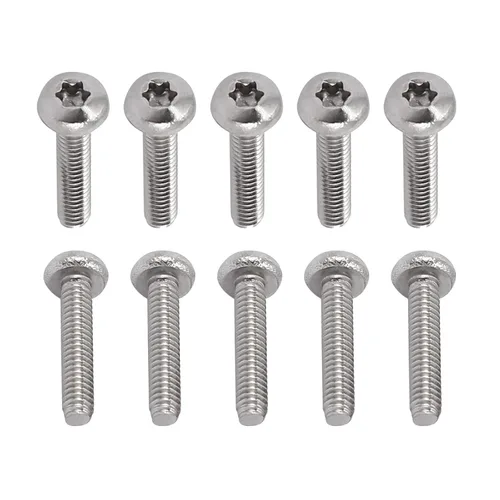 Miniatura 43 de DTGN Tornillos Torx de cabeza plana M1.0.236x0.118 in (DXL), paquete de 20, buenos para maquinaria, sujetadores de seguridad Torx de acero