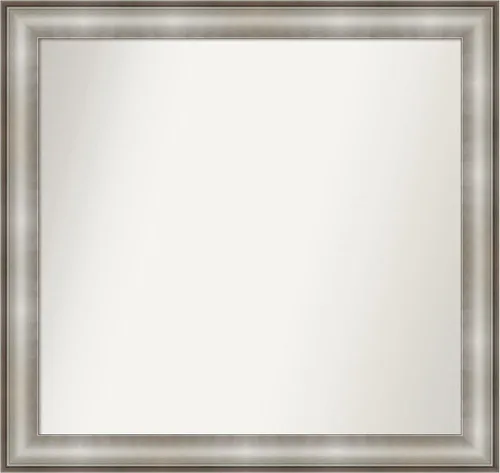 Miniatura 149 de Amanti Art Espejo de baño plateado para sobre fregadero, 28 x 47 pulgadas, espejo rectangular de plata imperial, marco de madera tradicional de gran