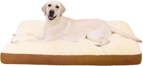 Miniatura 11 de NUPIDA Cama Lavable para Perros Extra Grandes, Cama de Jaula XXL Cojín de Perrera para Mascotas de Felpa con Fondo Antideslizante, Tapete para Gris