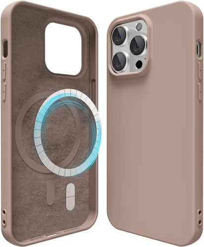 Miniatura 8 de oakxco Funda de silicona para iPhone 12 Pro Max, magnética, compatible con carga inalámbrica Magsafe, cubierta protectora de goma suave y delgada