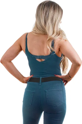 Miniatura 5 de Cinturones elásticos invisibles invisibles para mujeres y hombres de 1.5 pulgadas ajustables antideslizantes que se adaptan a cinturas de hasta 50