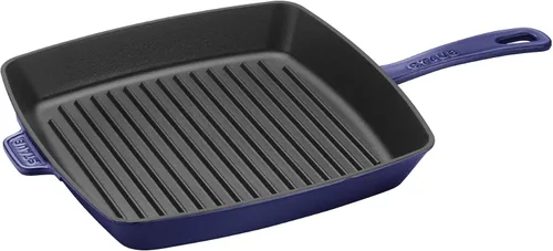 Miniatura 11 de Staub Sartén cuadrada de hierro fundido de 12 pulgadas, cereza, fabricada en Francia