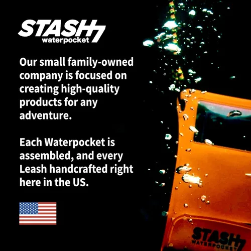 Miniatura 8 de Stash7 Funda impermeable para teléfono con cordón largo IPX8 Adventure Grade Bolsa seca para teléfono celular, compatible con iPhone 15 Pro Max