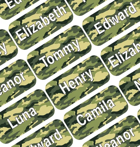 Miniatura 31 de Etiquetas de Nombre Personalizadas para Niños – 60 Etiquetas Impermeables de Pelar y Pegar para Ropa, Cajas de Almuerzo, Botellas de Agua, Bolsas