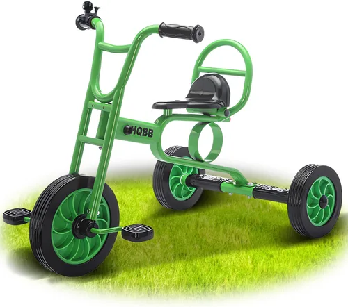 Miniatura 9 de Triciclo para niños a partir de 3 años, guardería preescolar, bicicleta de equilibrio para niños, triciclo para niños con campana y ruedas de goma