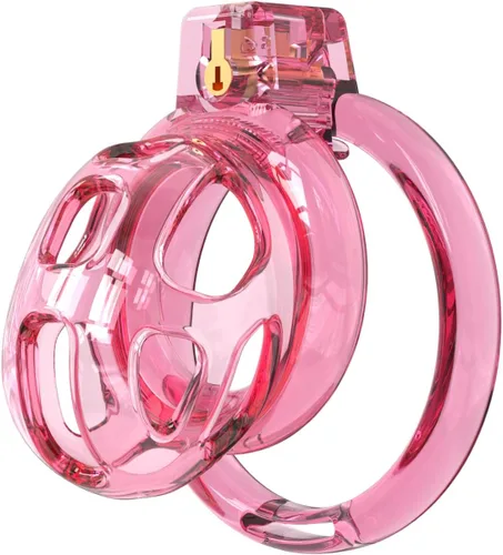 Miniatura 10 de Soft Rubber Male Chastity Cage, with 6 Size Rings, Invisible Lock Man Penis Exercise Bondage Gear & Accessories Lightweight Adult Sex Toys (Black, S)