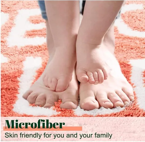Miniatura 5 de HM&DX Alfombra de baño con forma de flor de peonía, tejida a mano, redonda, con forma de flor, suave, esponjosa, absorbente, tapete de baño, Azul