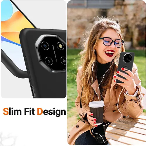 Miniatura 4 de Funda compatible con Blackview Shark 6/Oscal Tiger 8 con protector de pantalla, soporte de anillo giratorio de 360°, TPU a prueba de golpes, funda