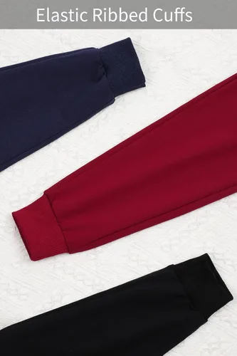Miniatura 5 de Resinta Paquete de 3 pantalones deportivos para niños pequeños, pantalones deportivos casuales con cordón de bolsillo