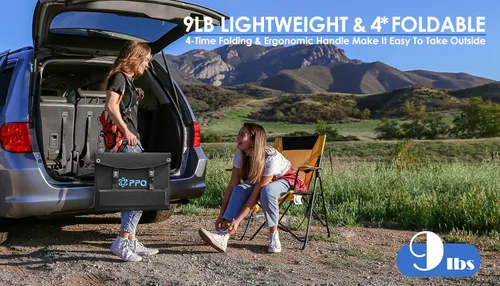 Miniatura 7 de PPQ Kit de panel solar portátil de 100 W, 18 V/6 A, cargador solar plegable de 9 libras con 24% de eficiencia, 4 cables y 16 salidas para todas