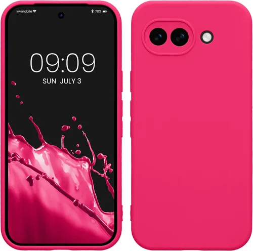 Miniatura 215 de kwmobile Funda compatible con Google Pixel 9 Pro - Funda protectora delgada de TPU para teléfono - Acabado mate suave - Negro mate