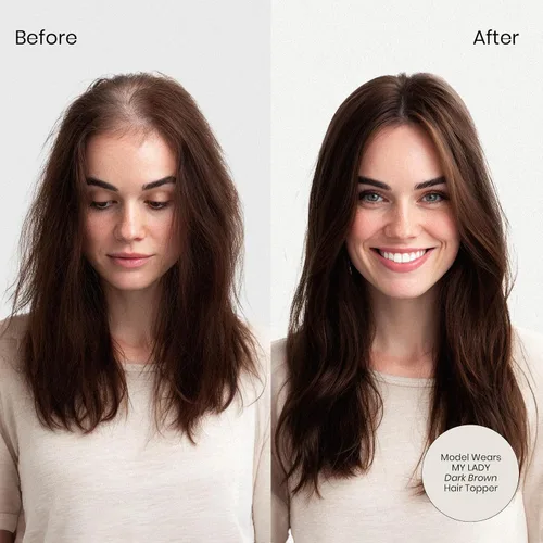 Miniatura 6 de MY-LADY Extensiones de cabello humano para mujeres con base de seda y clip de encaje, 150% de densidad, cabello humano real, 7 * 13 cm, lacio, 6