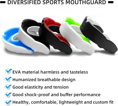 Miniatura 4 de Protector bucal para niños y jóvenes, para deportes, para fútbol, boxeo, artes marciales mixtas, lacrosse, baloncesto, taekwondo, karate, lucha